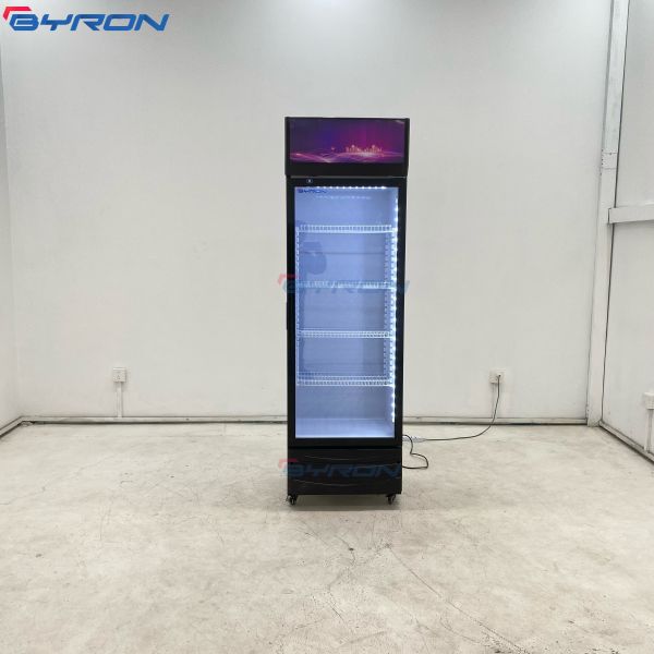 Direct Cooling Single Door Display Fridge Commercial Beverage Fridge