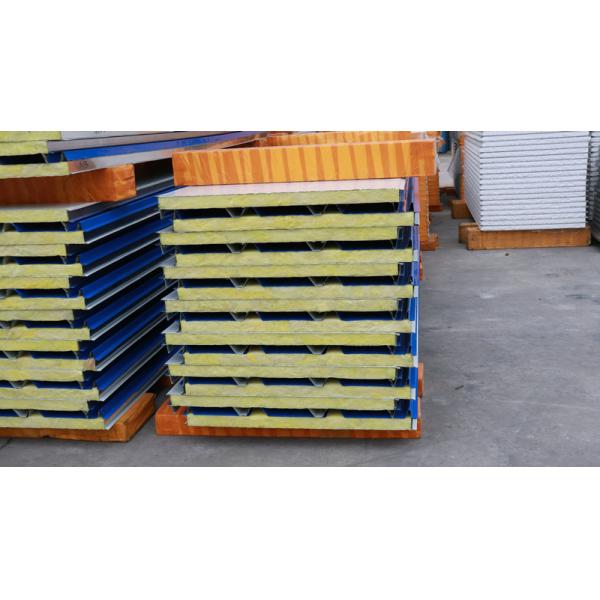 Fireproof Wall Roof 200mm Glass Wool Sandwich Panel