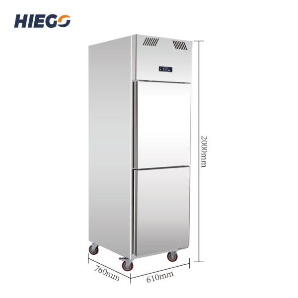 refrigerador 500L ereto comercial para o equipamento da cozinha do restaurante do hotel