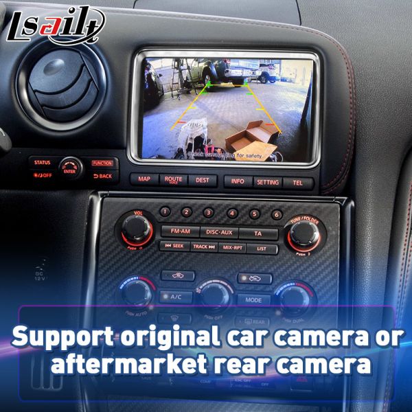 Lsailt Wireless Android Auto Multimedia Carplay Screen for 2011-2016 Nissan GTR R35 Black Edition Nisom Premium GT-R