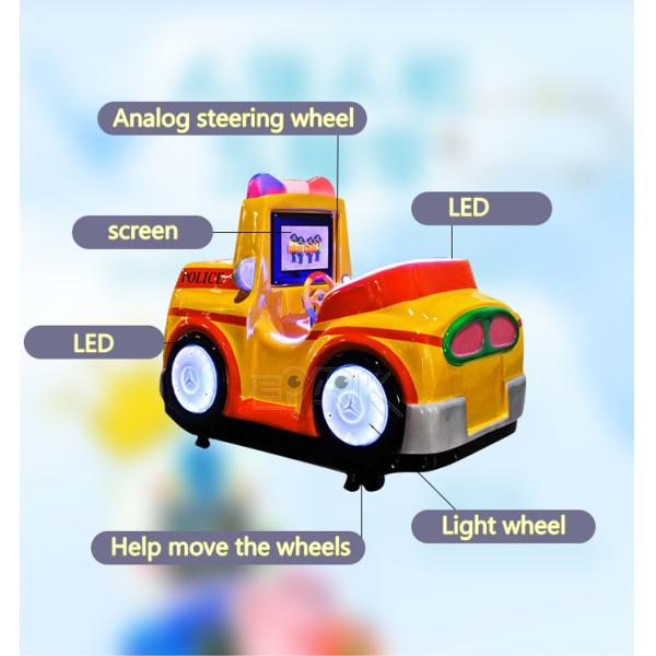 Kids Fun&Attractive Game indoor coin operated amusement rides led light kiddie ride