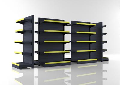 Matt Gray Convenience Store Shelving With Middle Back Panel 1200x980x1800mm