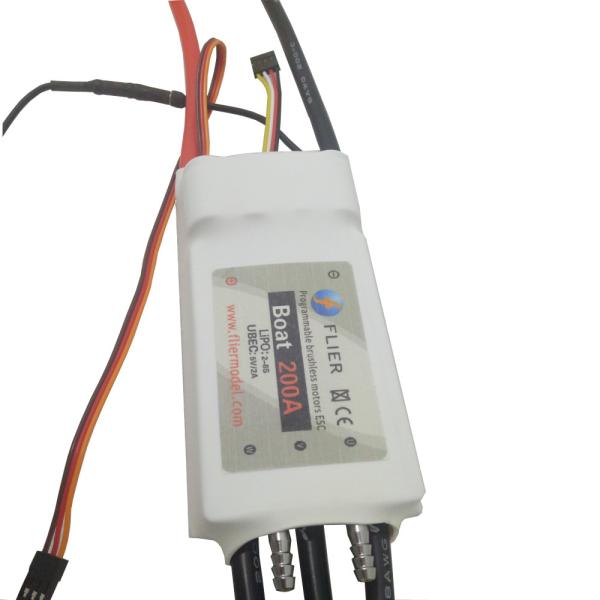 軽量8S 200A RCのボートESC BEC 5V 2A Watercool 8AWGワイヤー