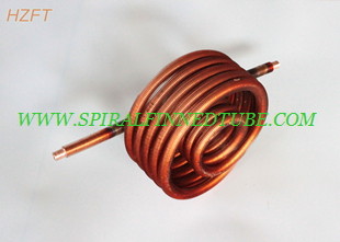 Нагрейте обменивать толщину ребра змеевика для обогрева 0.75MM меди/воды Cupronickel для цистерны с водой