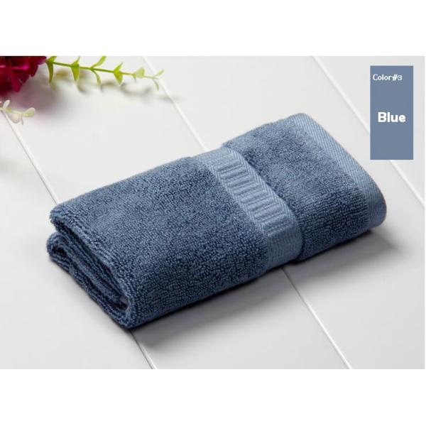 100% Square Bamboo Fiber Tower, Eco-friendly 34cm*34cm,Blue/ Green/Pink/ khaki