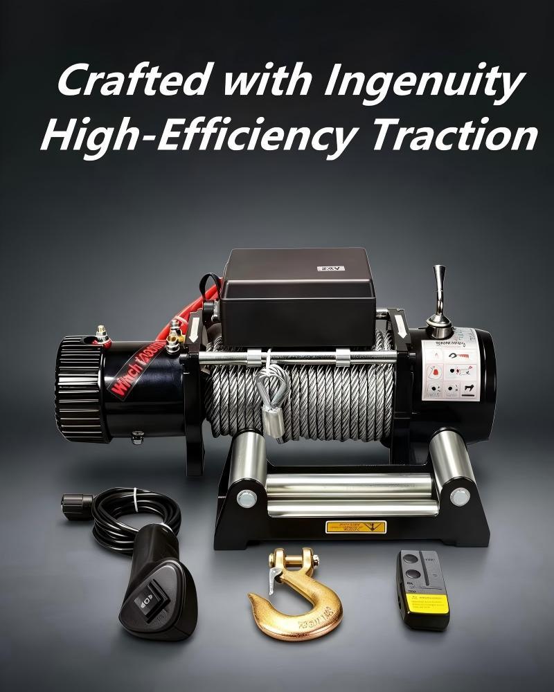 Durable Car Electric Winch 12V 24V SUV Winch Waterproof