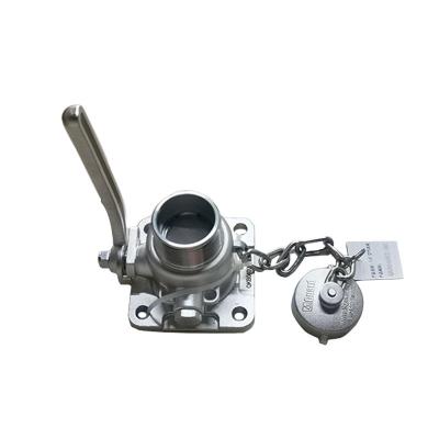 ISO Tank Container Spare Parts and Accessories 1.5'' BSP Air Inlet Ball Valve with Temperature Gauge