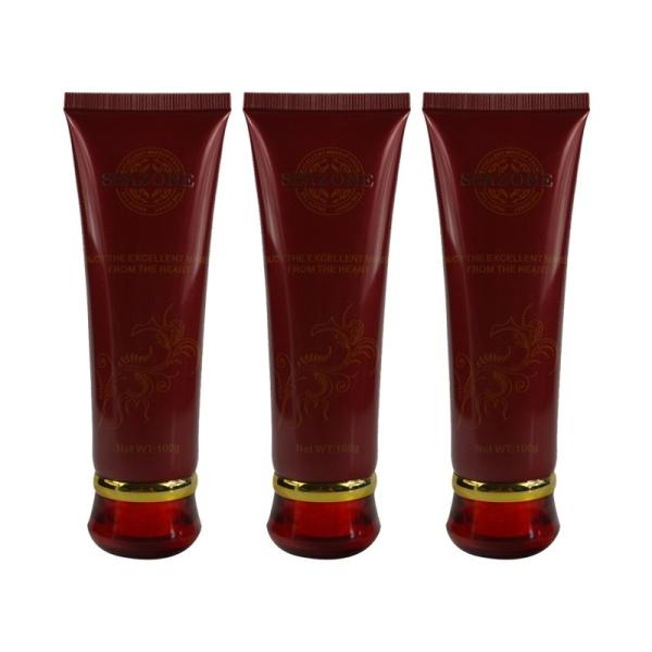 Custom empty soft cosmetic hand cream packaging squeeze round tube yellow