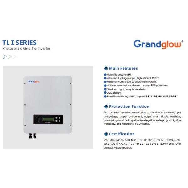 2000W Single Phase Grid Tie Solar Inverter, 2KW On Grid  Solar power inverter