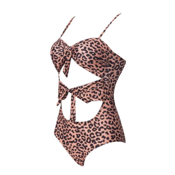 Tiered Layer Tie a Knot Front Top With Low waist Bikini swimsuit high cut
