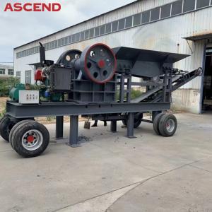 100-120tph Limestone Quartz Breaker Portable Mobile Jaw Crushing Machine