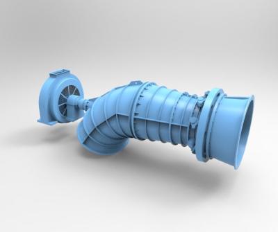 Micro hidro gerador de turbina grandes caudais com corredor de aço inoxidável
