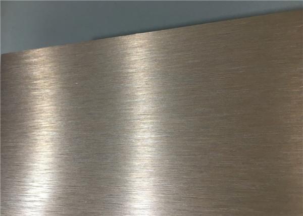 Different Customized Color Brushed Aluminum Coil , Brushed Anodized Aluminum High Hardness