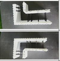 EPS Icf Foam Blocks Foundation 28mm / 25mm / 32mm Thickness For House Building
