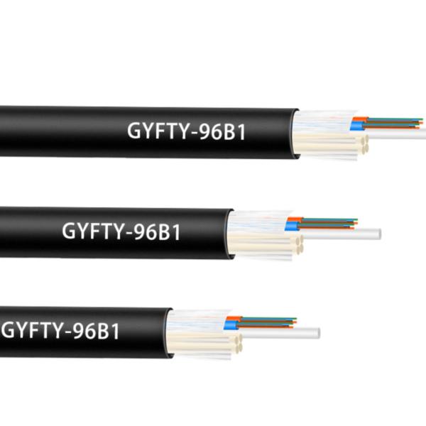 China Factory 72 Core GYFTY Dielectric Fiber Optic Cable FRP Non Metallic Waterproof HDPE Jacket
