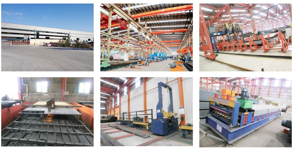 Large Prefabricated Steel Structure Industrial Construction Metal Warehouse Frame Hanger