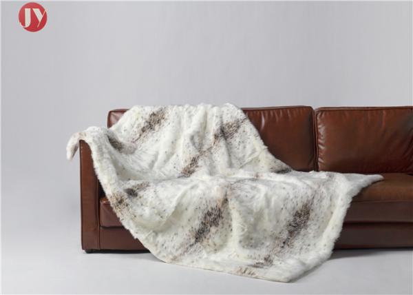Midweight Plush Faux Fur Blanket Machine Wash Dry Snow Leopard Lynx Exotic