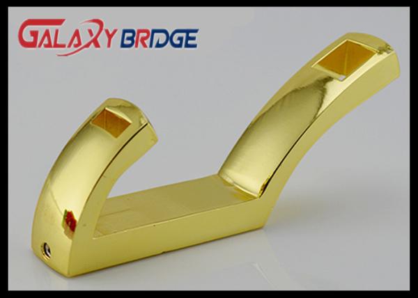 Simple Design Cloth Hooks, Shinning Gold Coat Hangers Bathrom Zinc Towel Rack Bathroom Accressories Hardwares