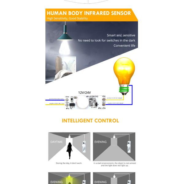36 Вт 12 Вт XK-GK-4010A DC 12 Вт Модуль переключателя сенсора с помощью руки для пользовательских приложений