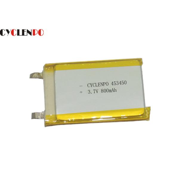 LP-453450 Lithium Ion Polymer Rechargeable Battery , 3.7 Volt Lithium Polymer Battery 800mah