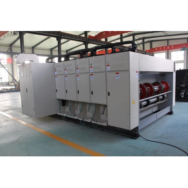 Corrugated Box Flexo Printer 2200mm with Slotter and Die Cutter Unit 100 Pcs / Min
