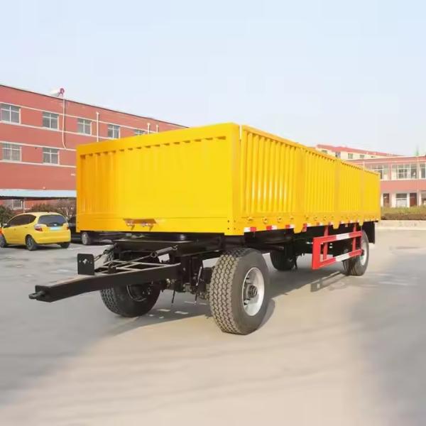 CIMC 1/ 2 Axle Steel Material Wall Side With Moving Turn Full Tractor Truck For Sale