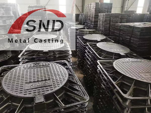 600 X 600 D400 Solid Cover Ductile Iron Manhole Cover for Heavy Load Areas