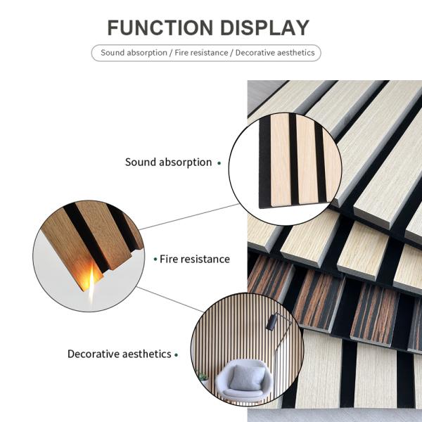 Предкрылка дуба потолка панели стены естественного акустического деревянные огнезамедлительные