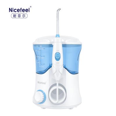 6 Interchangeable Jet Dental Water Flosser 25psi Table Top Water Flosser FC169