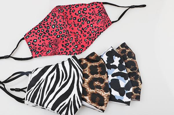 Custom trendy Leopard fabric cotton PM2.5 Face Mask,many colors for option