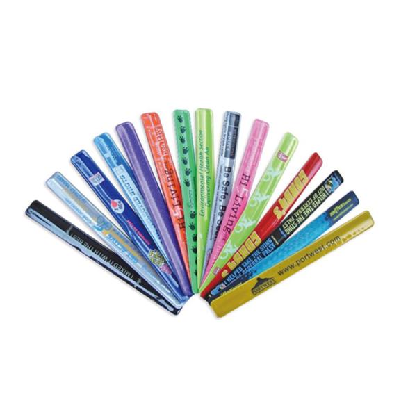 Magic Applauded Reflective Slap Bands Eco Friendly High Safety At Night