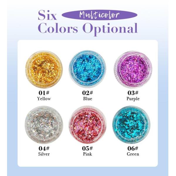 Customization Shimmering Look Glitter Body Gel Cosmetic Face Glitter 20ml