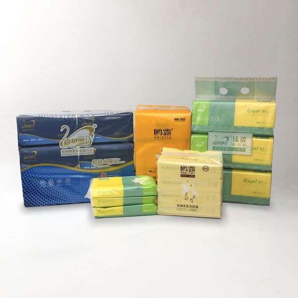 High quality Home office Unbleached bamboo pulp soft 2ply rectangular facial tissue