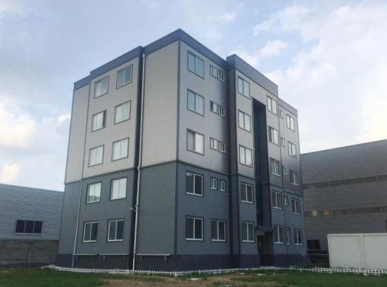 Advanced 2 Floor Steel Frame Warehouse With Fire Proof Sandwich Panel