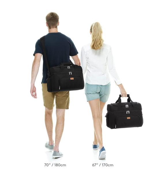 Large capacity Vans Insulated Cooler Bag Picnic Soft Lightweight with Shoulder Strap