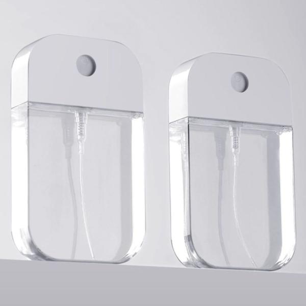 Botella de pulverización de tarjetas de crédito de plástico de bolsillo Botella de pulverización de perfumes de colores