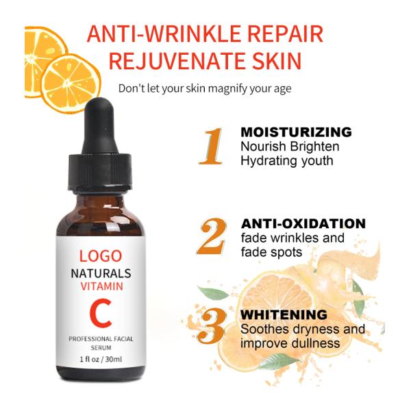 OEM Facial Serum Whitening Anti Wrinkle Vitamin C Serum For Face
