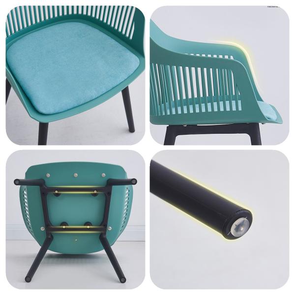 Blue Orange Coloured Plastic Dining Chairs Apartment Plastic Chairs For Dining Table