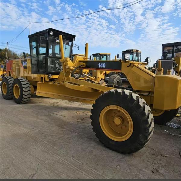 USA Made Cat 140 Motor Grader Road Construction Tractor Caterpillar 140H On SALE