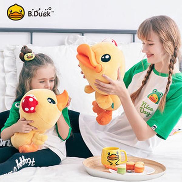 Promotional plush duck toys 18cm 27cm height Non phthalate pvc Material