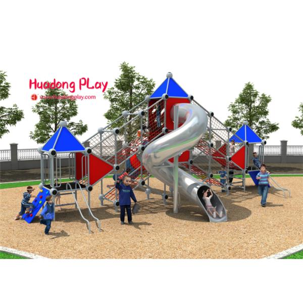 Big Stainless Steel Tube Children'S Climbing Structures For Amusement Park Kindergarden