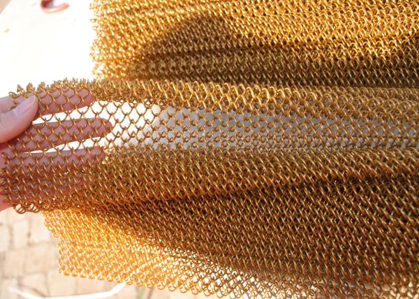 6 Mm/4 Mm Opening Chain Link Decorative Wire Mesh For Curtain