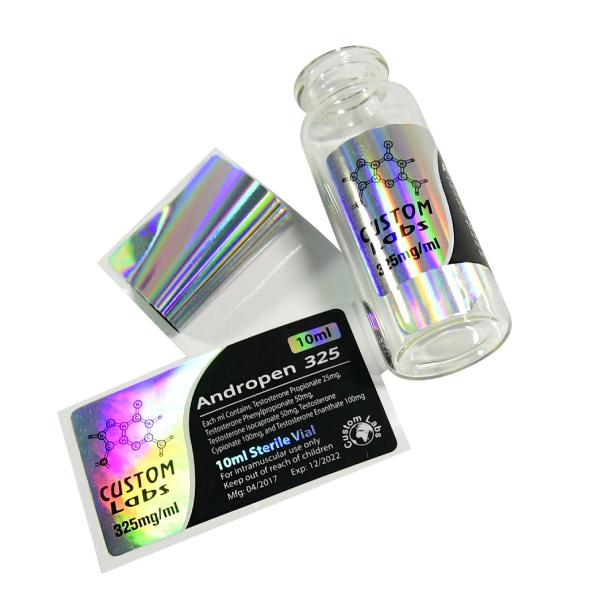 Flacon en verre de 10 ml Étiquettes de flacons Pour sust 250