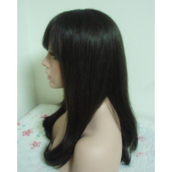 Stock Synthetic Lace Front Wigs Heat Resistant Fiber Mono Wigs