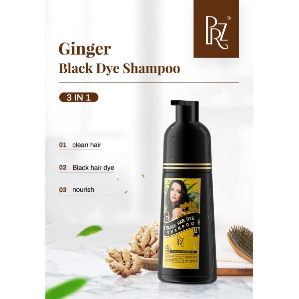 5 minutes fast dyeing magic grey coverage black hair dye shampoo