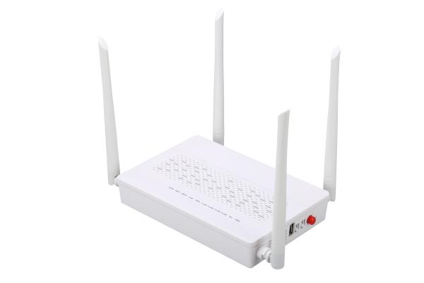 4GE 2.4G / 5G WIFI POTS CATV GPON ONU Modem SC Single Mode Single Fiber