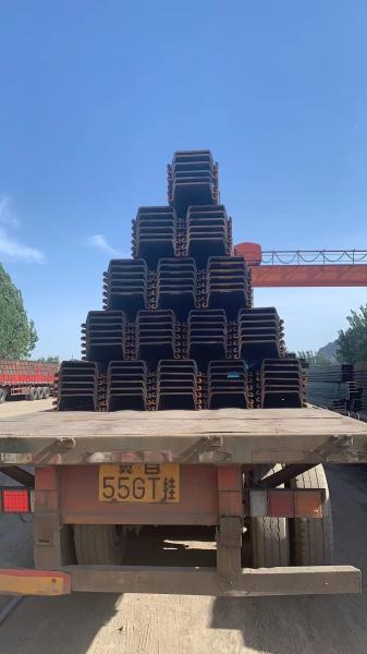 SY295 SY390 Q355 Q345 Larsen Steel Sheet Pile , U Type Hot Rolled Sheet Piling