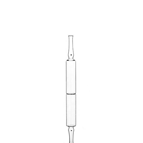 1 ml Ampola de vidro borosilicato transparente para amostra médica e cosmética fornecida gratuitamente