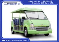 Capacious 11 Seats Green Electric Shuttle Car Resort Vehicles High Performance