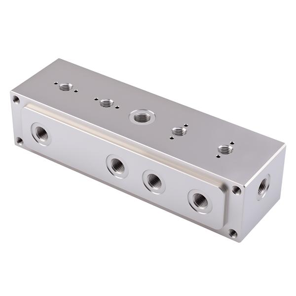 Bloque de manifold hidráulico CNC de precisión para perforación en alta mar